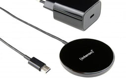 Intenso MB1 - Magnetic Wireless Charger - 15W snel opladen - Zwart