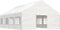 vidaXL - Prieel - met - dak - 8,92x5,88x3,75 - m - polyetheen - wit