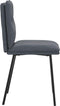 vidaXL - Eetkamerstoelen - 2 - st - fluweel - donkergrijs