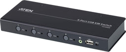 Aten CS724KM - 4-port USB KM Switch - Boundless Switching technologie - (Cables included)