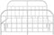 vidaXL - Bedframe - met - hoofd- - en - voeteneinde - metaal - wit - 180x200 - cm