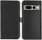 Selencia Pixel 7 Pro - Echt Lederen Bookcase - Ruimte voor 3 pasjes - Zwart
