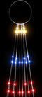 vidaXL - Vlaggenmast - kerstboom - 310 - LED's - meerkleurig - 300 - cm