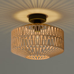 Nolt Tovo - Plafondlamp - Jute - Ø 30 cm - Bruin
