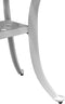vidaXL Tuintafel 53x53x53 cm gietaluminium wit