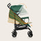 Lionelo Elia - Buggy - Lichte 7kg Duurzame Kinderwagen 5-Punts Gordel Verstelbare Rugleuning Muskietennet Groen
