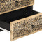 vidaXL - Nachtkastje - 50x33x60 - cm - massief - mangohout