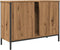 vidaXL - Wastafelkast - 80x30x60 - cm - bewerkt - hout - artisanaal - eikenkleurig