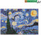 SES Beedz Art - Van Gogh - De Sterrennacht - 7000 strijkkralen - kunstwerk van strijkkralen - complete set inclusief grondplaten en strijkvel