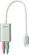 Lindy 42711 - Kabel - USB 2.0 type-A naar 2x 3,5mm - Wit