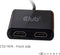 Club3D CSV-1474 - USB 3.2 Gen 1-schakelaar - 2x 4K 60Hz - Zwart