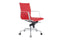 Feel Furniture - Luxe Executive bureaustoel van 100% rundleer - Hoge rugleuning – Rood