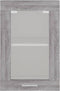 vidaXL - Wandkast - Lyon - 40x31x60 - cm - glas - en - bewerkt - hout - grijs - sonoma - eiken