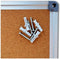 Prikbord kurk - 90 x 120 cm - Modern - Aluminium lijst - Set van 6 punaises