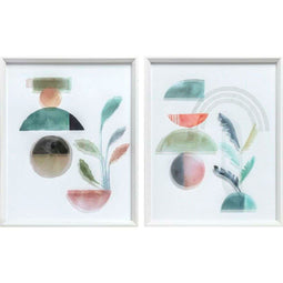 Schilderij DKD Home Decor Abstract Modern (40 x 3,8 x 50 cm) (2 Stuks)