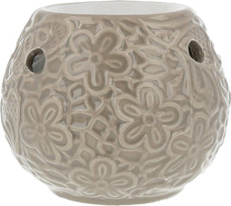 Scentchips® Ceramic Leafs Waxbrander - Geurbrander - Oliebrander - Wax Melts Brander - Aromabrander - Ook Geschikt Voor Essentiële Oliën - Geurolie - Waxmelts - Taupe