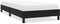 vidaXL - Bedframe - zonder - matras - 80x220 - cm - fluweel - zwart