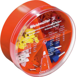 Weidmüller 9025390000 Assortiment dubbele adereindhulzen 0.5 mm², 0.75 mm², 1 mm², 1.5 mm², 2.5 mm² Deels geïsoleerd Or