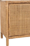J-Line Ozara Rotan kast - 2 deuren - hout - naturel - woonaccessoires