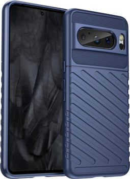 iMoshion Hoesje Geschikt voor Google Pixel 8 Pro Hoesje Siliconen - iMoshion Thunder Backcover - Donkerblauw
