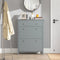SoBuy FSR89-HG - Schoenenkast - 2 Kleppen 1 Lade - 80 x 25 x 108 cm - Grijs