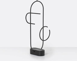 Ferm Living Obu Sieradenhouder Zwart 16,3*32,6*14,2 cm