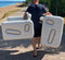 Nikki.Amsterdam | The.Seat | Opblaasbare Stoel | SupBoard Materiaal | Kampeerstoel | Strandstoel | Loungestoel | Set van 2 | Incl Outdoor Lounge Kussens | Incl pomp en handige opbergtas |