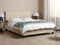 ROCHELLE - Tweepersoonsbed - Beige - 160 x 200 cm - Polyester