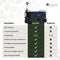 EasLife Bolderkar - Opvouwbaar - Bolderwagen - Regenhoes - Veiligheidsriem - Opbergvakjes - 80KG - 94L - Wasbaar Polyester - 98x45cm - Blauw