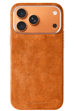 Alcanside iPhone 17 Pro - Alcantara hoesje - MagSafe - oranje