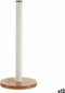 Keukenrolhouder Bruin Wit Metaal Bamboe (15 x 15 x 33,5 cm) (12 Stuks)