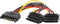 Lanberg CA-SASA-10CU-0015 - SATA Voedingskabel - 15 cm - Geel Rood Zwart