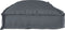 vidaXL - Ligbedkussen - Anthraciet - 110x40x8 - cm - Oxford - Stof