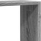 vidaXL - Wandschap - 129x18x42 - cm - bewerkt - hout - grijs - sonoma - eikenkleurig