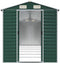 vidaXL - Tuinschuur - 191x640x198 - cm - gegalvaniseerd - staal - groen