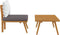 vidaXL - Tuintafel - 90x55x35 - cm - massief - acaciahout
