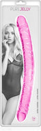 Pure Jelly 34 R - Dubbele Dildo - 34 x 3.2cm - Transparant Roze