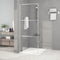 vidaXL - Inloopdouchewand - 80x195 - cm - transparant - ESG-glas - zilverkleurig