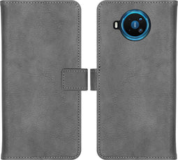 iMoshion Hoesje Geschikt voor Nokia 8.3 5G Hoesje Met Pasjeshouder - iMoshion Luxe Bookcase - Grijs