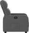 Fauteuil verstelbaar stof donkergrijs