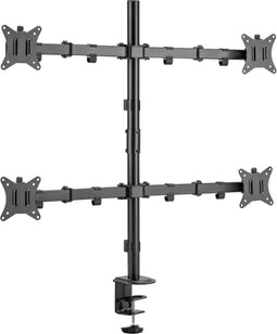 Monitorbeugel 4 beelschermen - monitorarm - tot 32 inch schermen - draaibaar kantelbaar roteerbaar