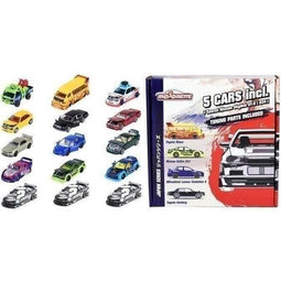 Majorette - Japan Bonus Series boxset - 5 metalen voertuigen - Accessoires om aan te passen - Van...
