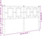 vidaXL - Hoofdbord - 135 - cm - metaal - wit