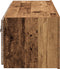 vidaXL - TV - Wandkast - met - LED - Verlichting - Oud - Hout - 100x35x31 - cm