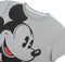 Dames-T-Shirt met Korte Mouwen Mickey Mouse Grijs Donker grijs - S
