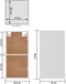vidaXL - Hangkast - 29,5x31x60 - cm - bewerkt - hout - hoogglans - wit