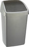 Sunware - Delta prullenbak met swingdeksel 50 L grijs/ zwart - 39,5 x 34,5 x 66,5 cm