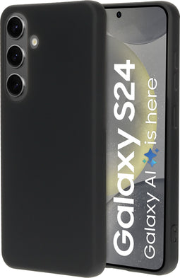 Mobiparts Samsung Galaxy S24 - Silicone Cover - Soft-touch - Zwart