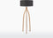 GOOD&MOJO Vloerlamp Annapurna - Donkergrijs/Bamboe - Ø60cm - Scandinavisch,Bohemian - Staande lampen voor Woonkamer - Slaapkamer