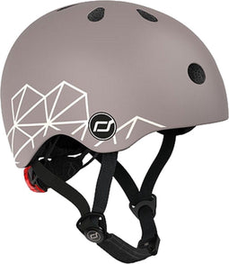 Scoot and Ride Brown Lines Maat XXS-S Kinderhelm SR-96563